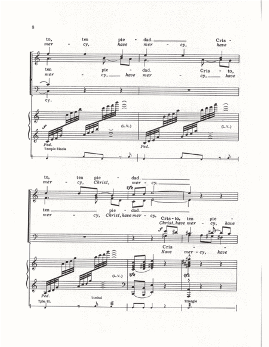 The Cuban Mass (Vocal Score) 4-Part scores gallery preview page 5