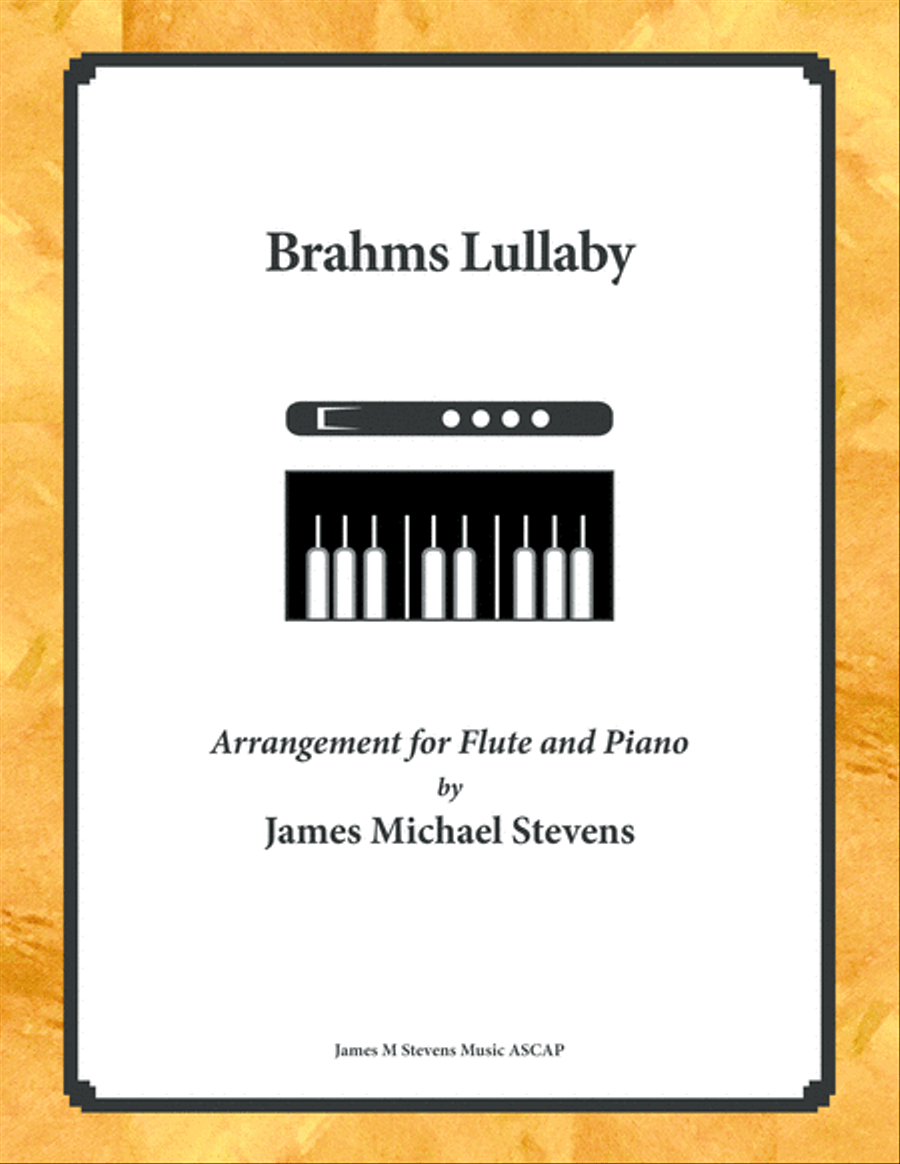 Brahms Lullaby - Flute & Piano Flute Solo scores gallery preview page 1