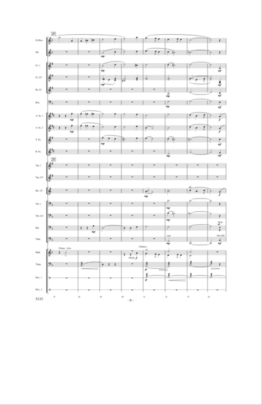 It Came Upon The Midnight Clear Concert Band scores gallery preview page 5