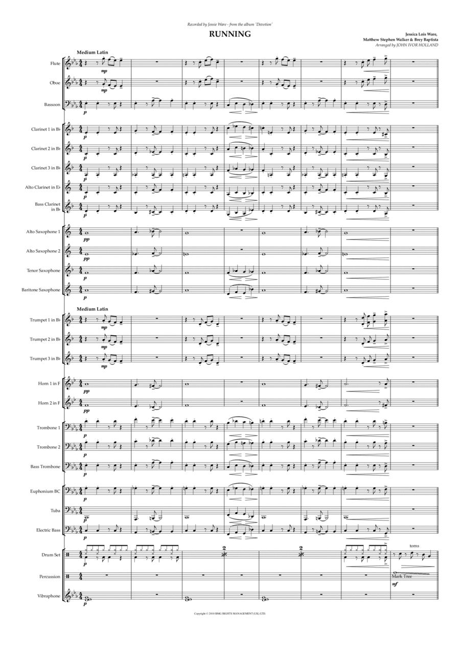 Running Concert Band scores gallery preview page 1