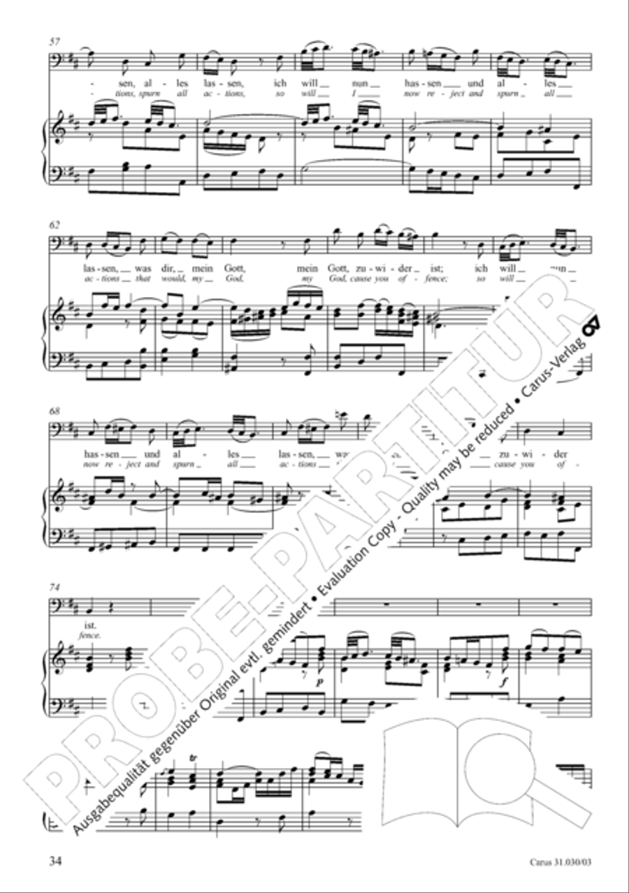 Joyful be, O ransomed flock (Freue dich, erloste Schar) 4-Part scores gallery preview page 35