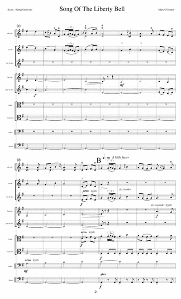 Song Of The Liberty Bell (score - violin and string orchestra) image number null