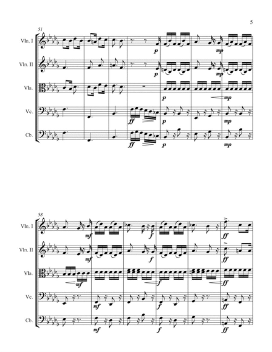 Unrest String Orchestra scores gallery preview page 5
