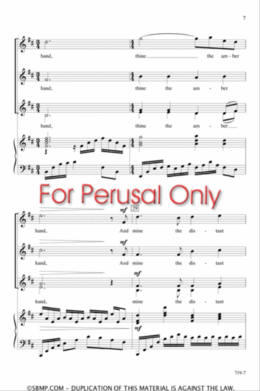 The Moon is Distant from the Sea - SSAA Octavo SSAA scores gallery preview page 6