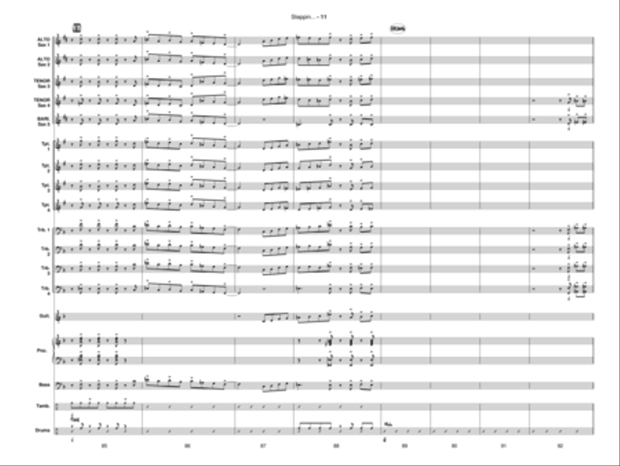 Steppin' Up! Jazz Ensemble scores gallery preview page 12
