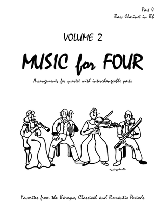 Book cover for Music for Four, Volume 2, Part 4 - Bass Clarinet 70243DD