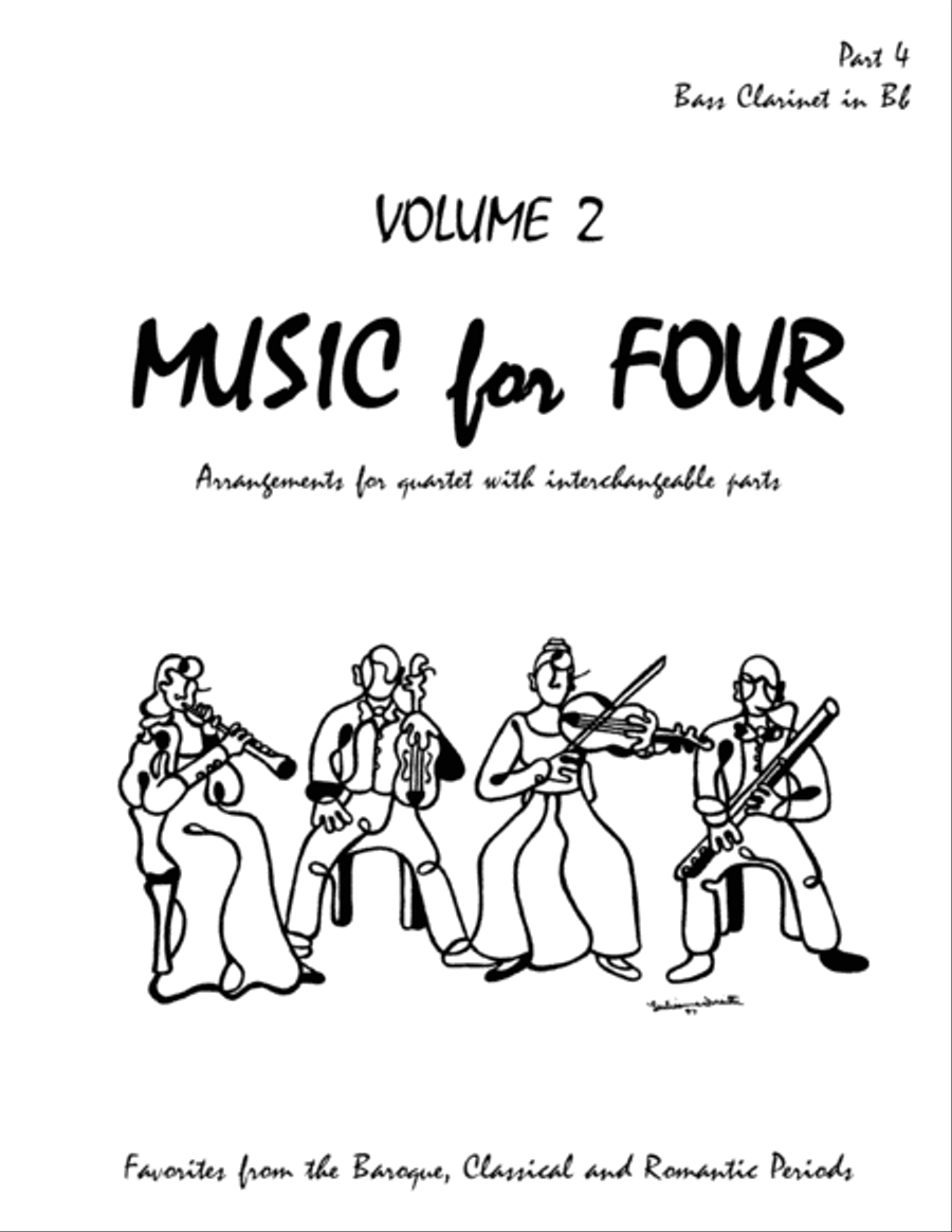 Music for Four, Volume 2, Part 4 - Bass Clarinet 70243DD