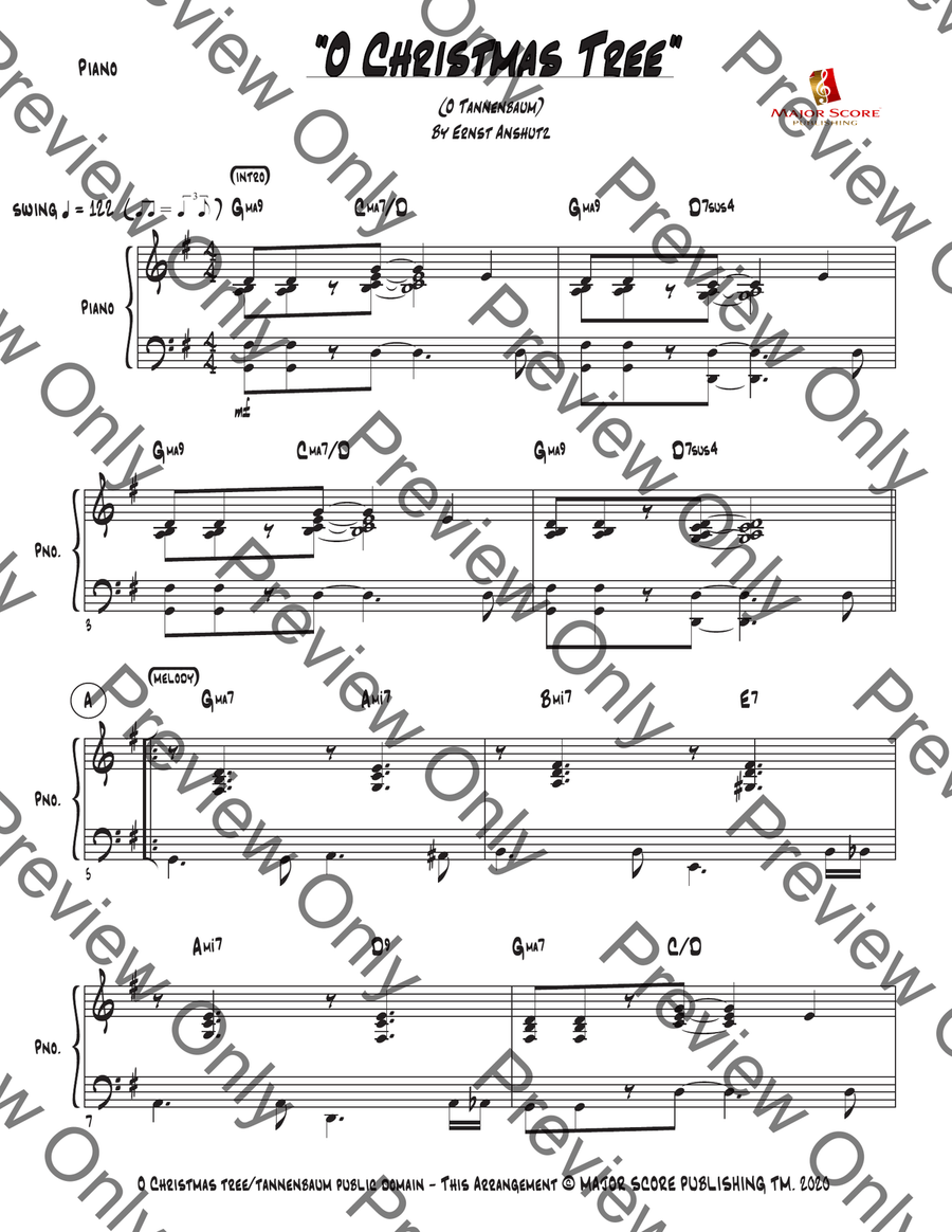 O Christmas Tree - Electric Guitar & Piano - G Major Electric Guitar scores gallery preview page 3