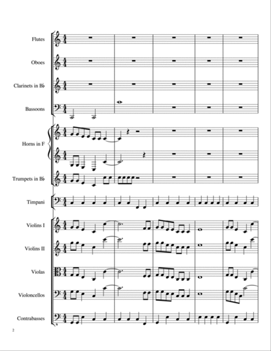 Fanfare in C Full Orchestra scores gallery preview page 2