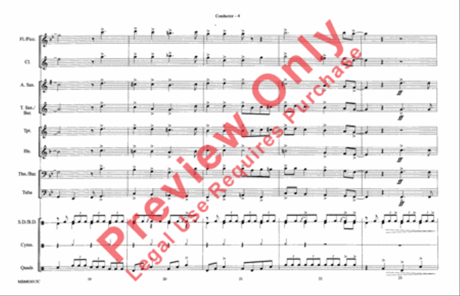 Santa Claus Is Coming to Town Marching Band scores gallery preview page 5
