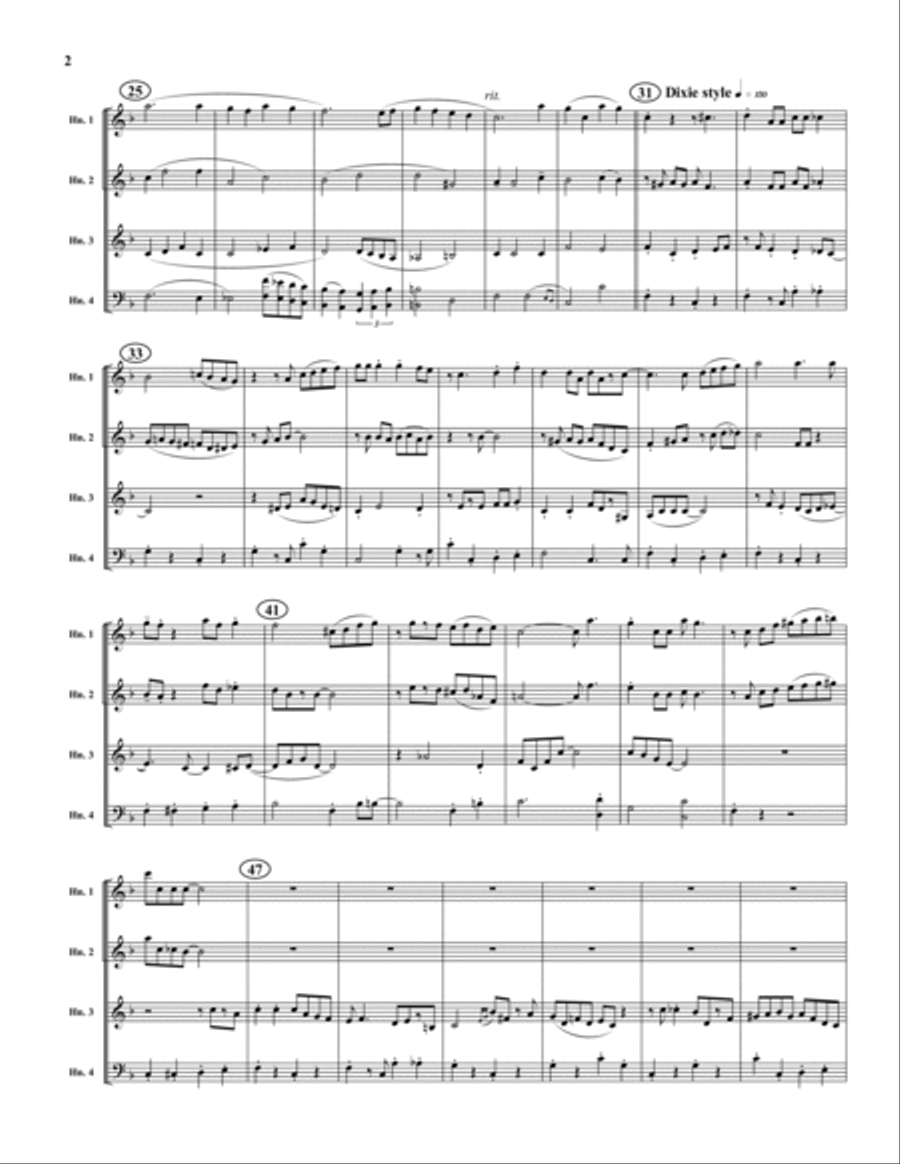 Just a Closer Walk With Thee Horn scores gallery preview page 2