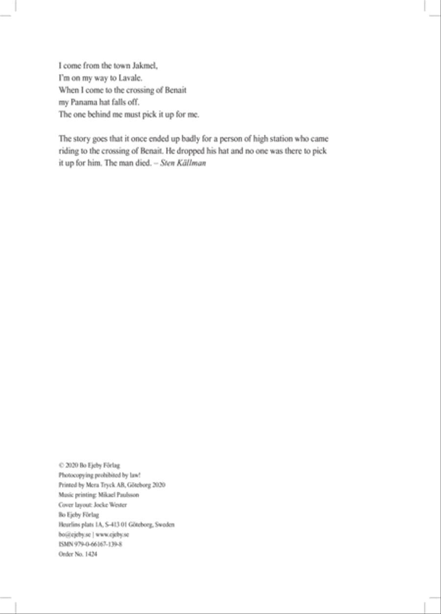 Panama-m tonbe Panama-m tonbe 4-Part scores gallery preview page 2