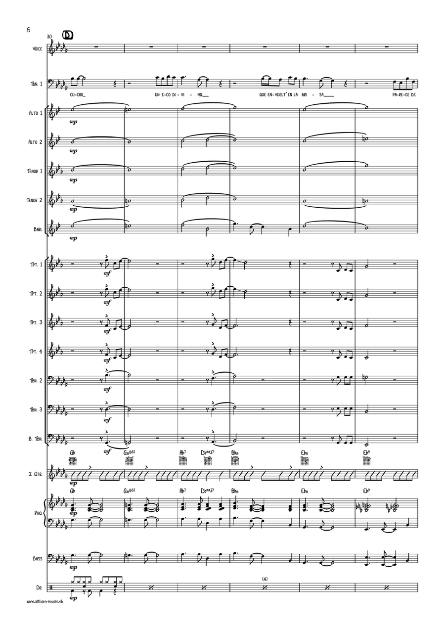 Munequita Linda Jazz Ensemble scores gallery preview page 6