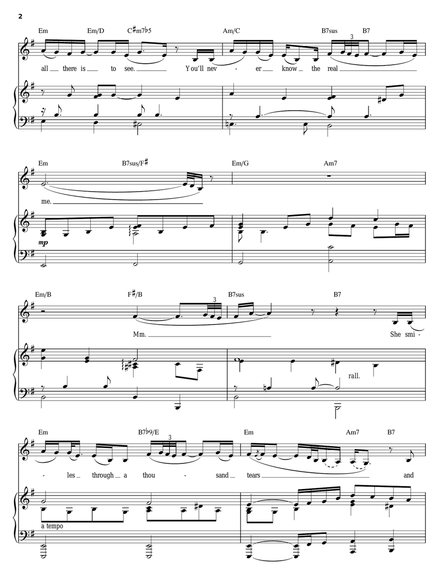 Looking In Piano, Vocal, Guitar scores gallery preview page 2