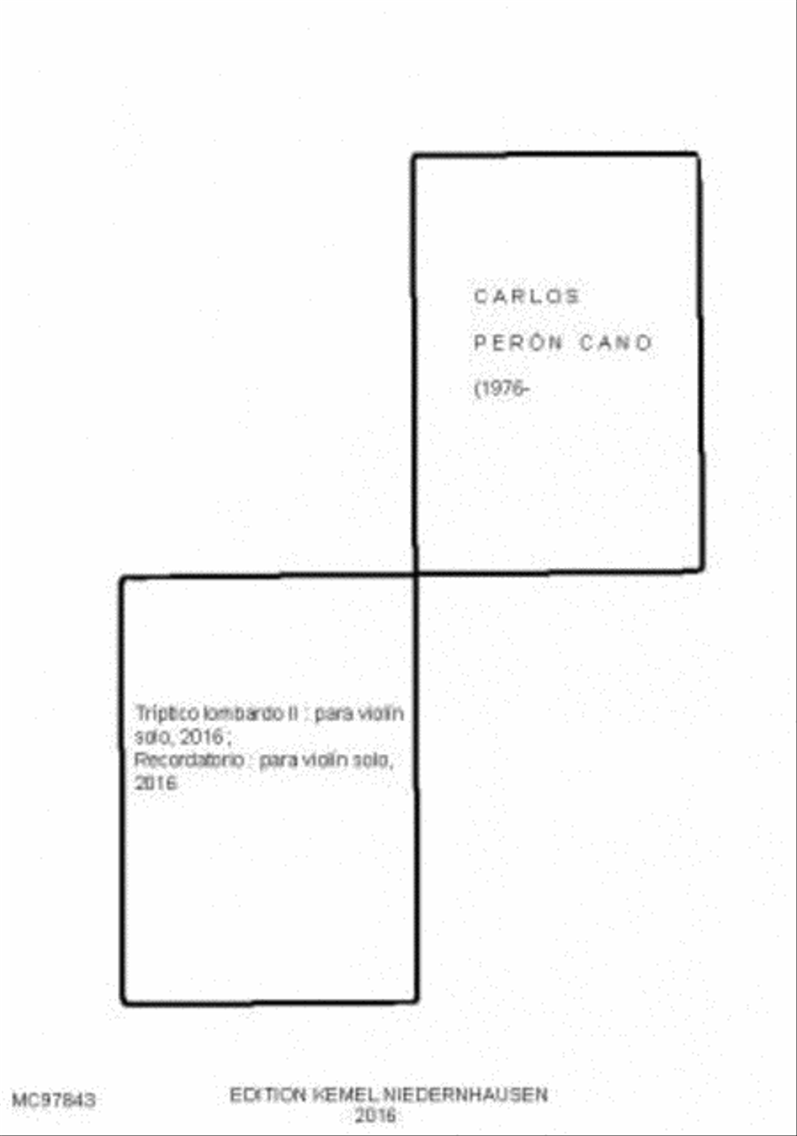 Triptico lombardo II Violin Solo scores gallery preview page 1