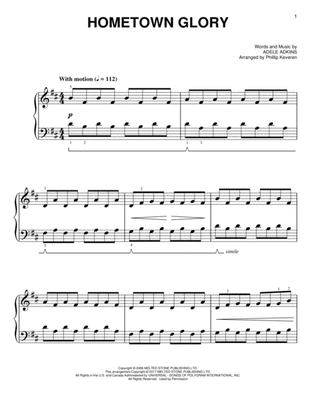 Book cover for Hometown Glory [Classical version] (arr. Phillip Keveren)
