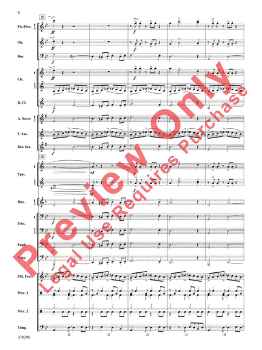 Vertigo Concert Band scores gallery preview page 9