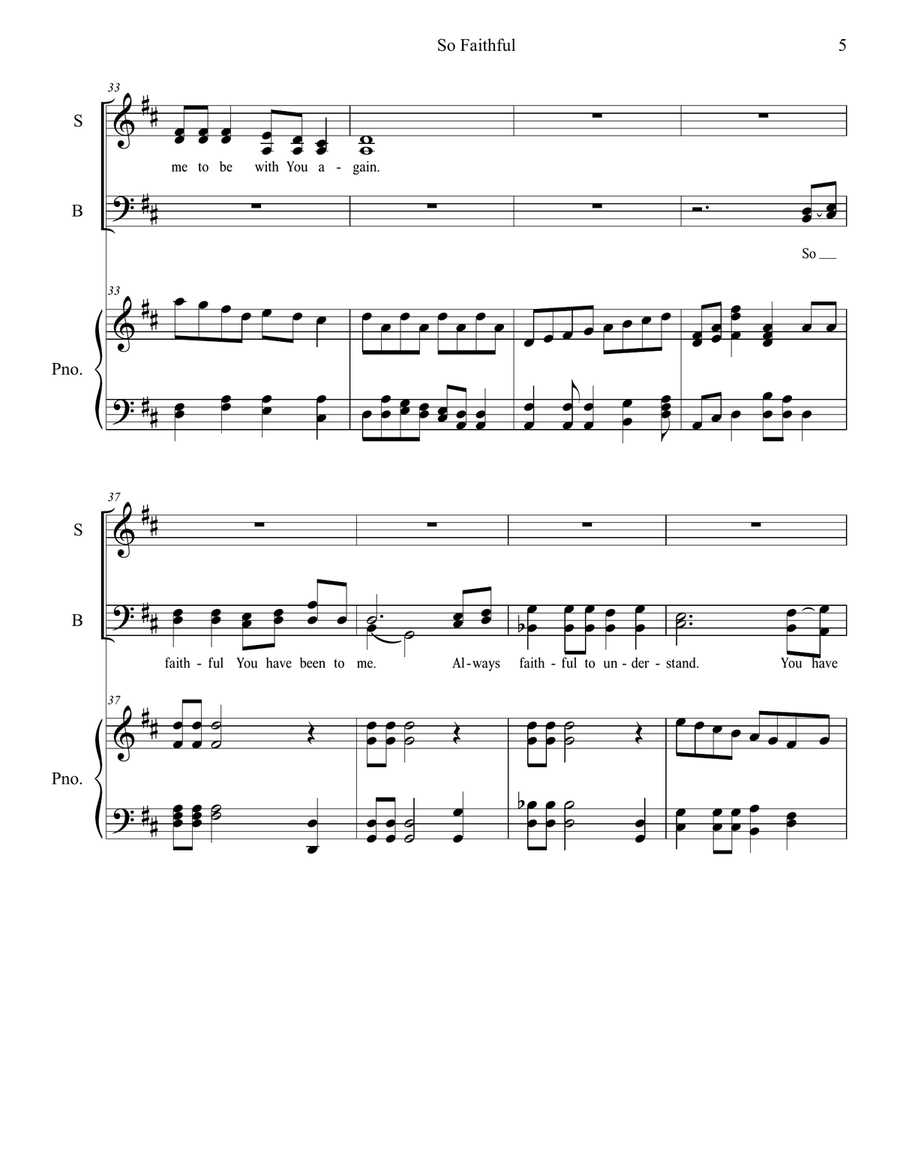 So Faithful 4-Part scores gallery preview page 5