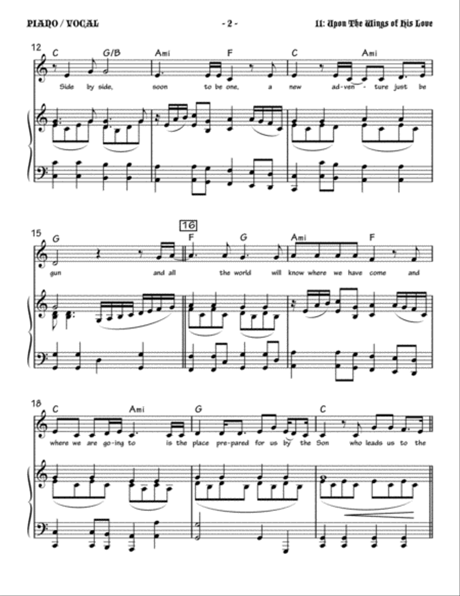 Upon the Wings of His Love Small Ensemble scores gallery preview page 2