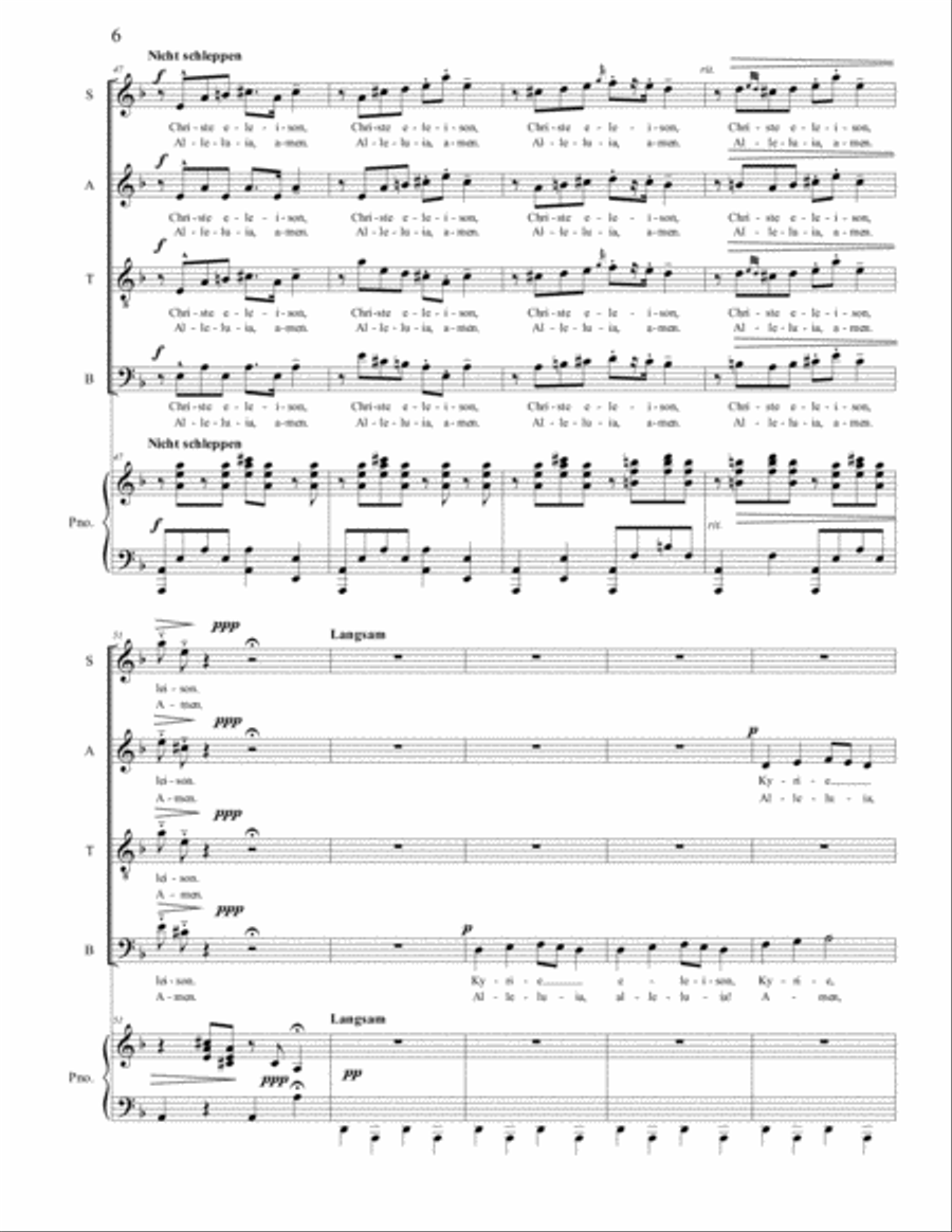 Kyrie (Alleluia!) 4-Part scores gallery preview page 6