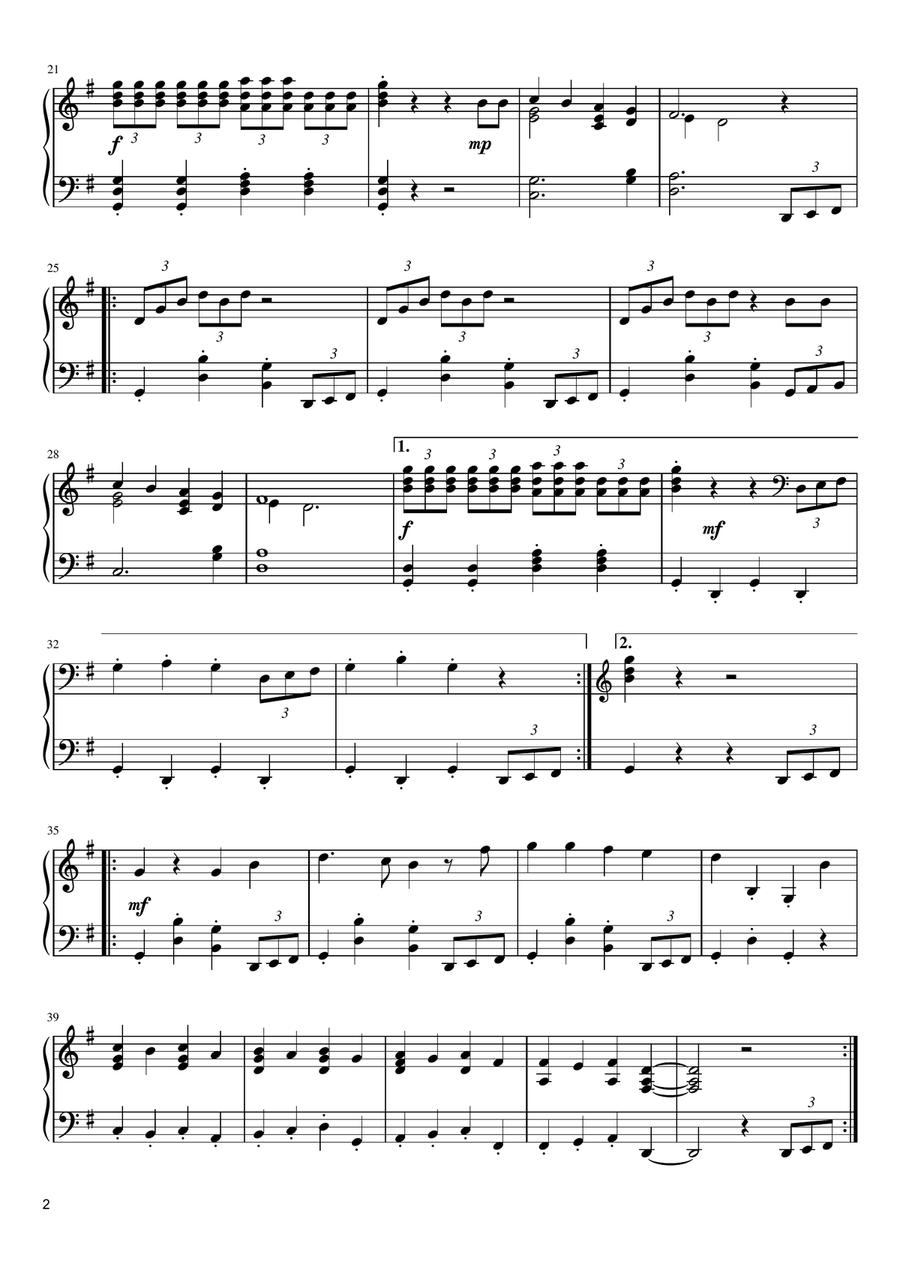 Into The Thick Of It Piano Solo scores gallery preview page 2