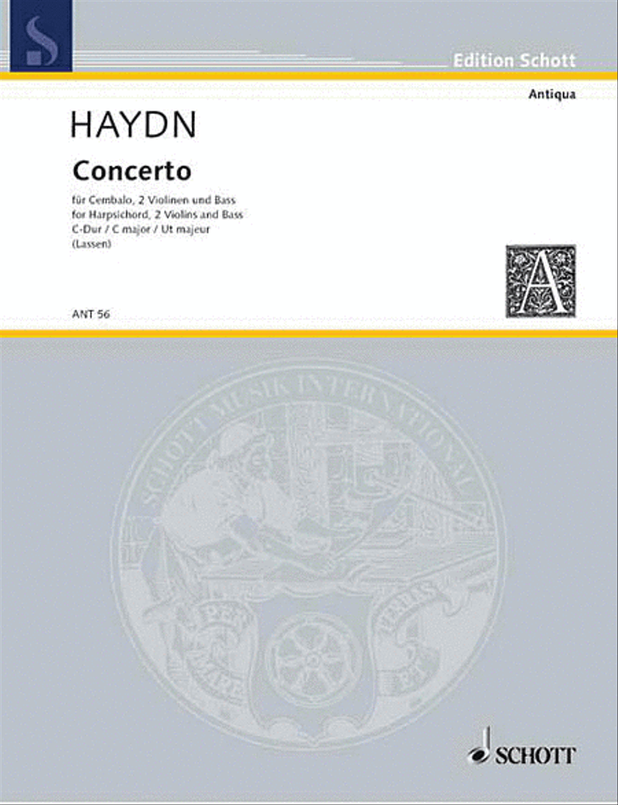 Concerto in G Major for 2 Violins, Strings and Basso Continuo Violin scores gallery preview page 1