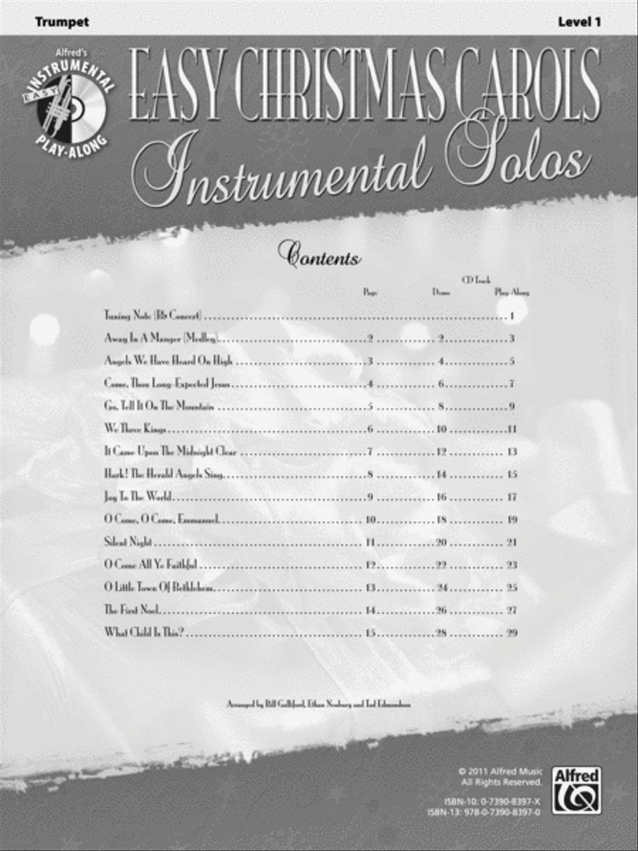 Easy Christmas Carols Instrumental Solos Trumpet Solo scores gallery preview page 2