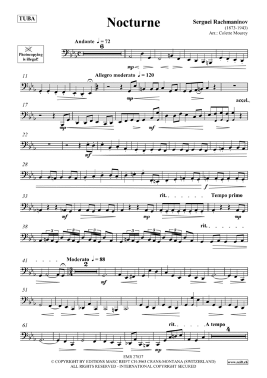 Nocturne Tuba scores gallery preview page 2