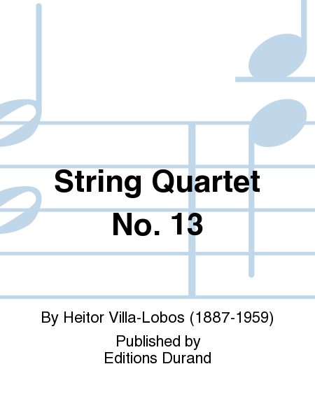 String Quartet No. 13 Score