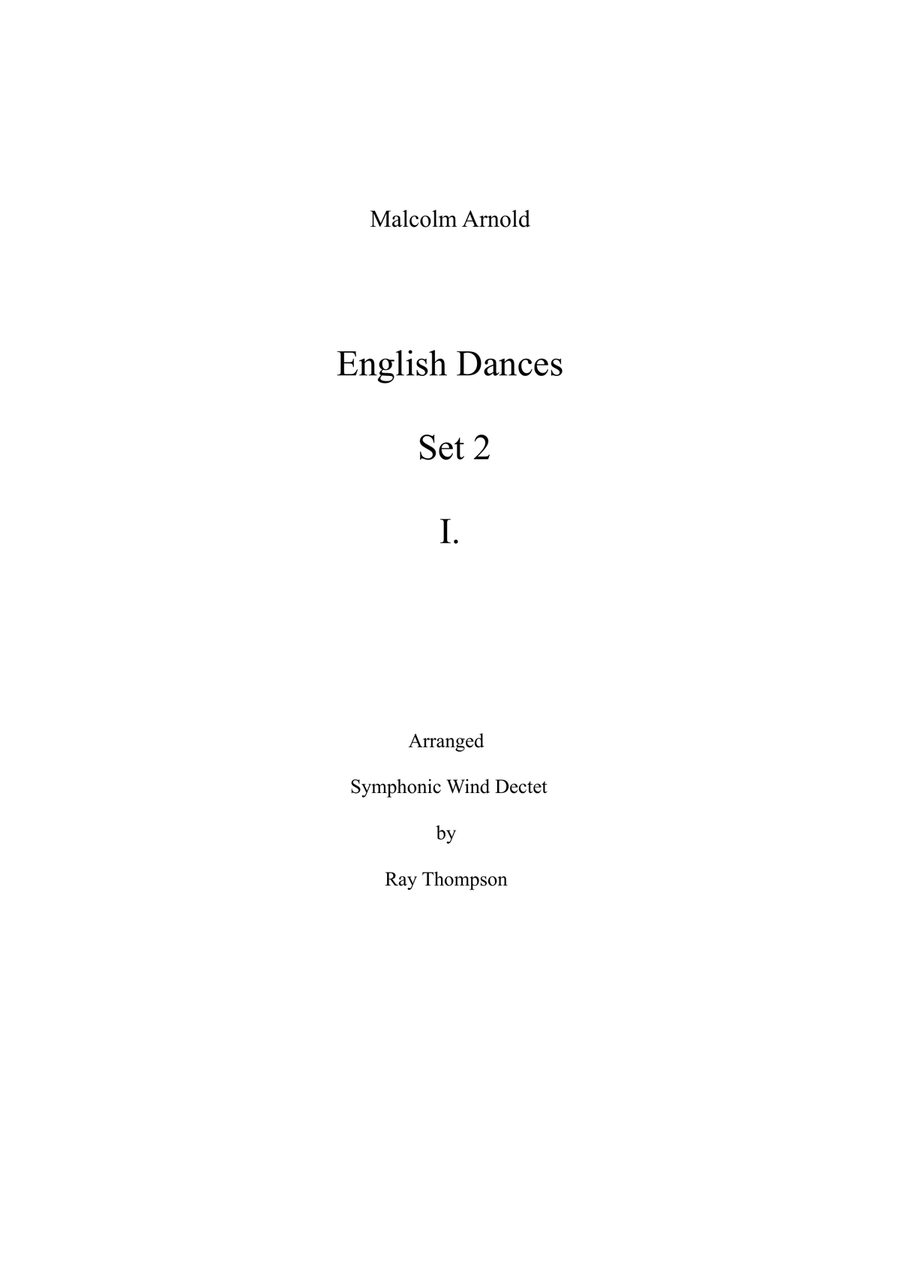 English Dances, Set 2, Op. 33: No. 1. Allegro Non Troppo Large Ensemble scores gallery preview page 1
