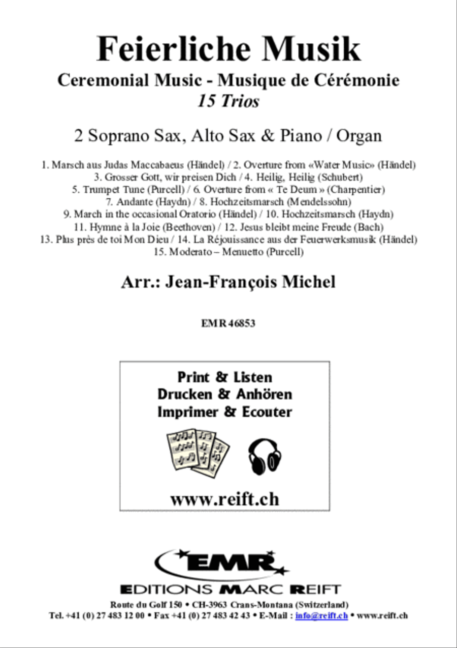 Feierliche Musik Feierliche Musik SSA scores gallery preview page 2