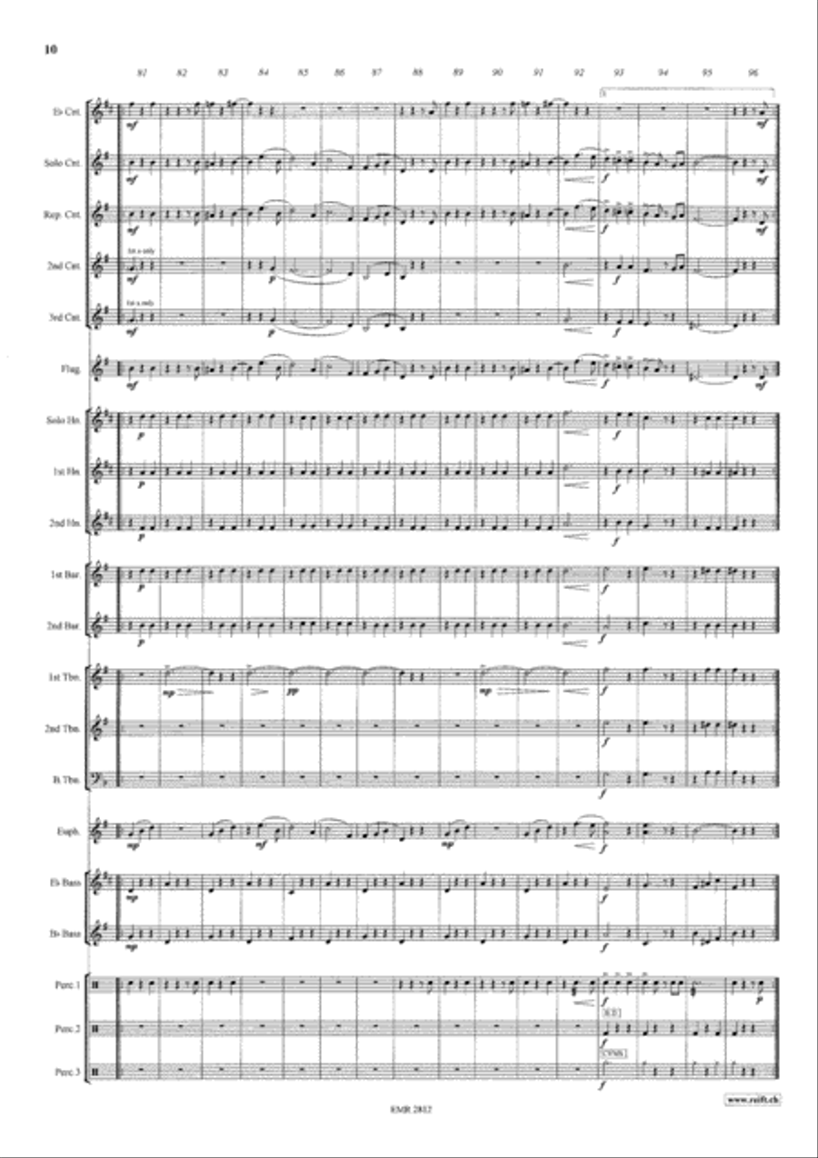Rosen aus dem Suden Brass Band scores gallery preview page 11