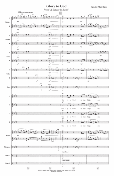 Glory to God (String Orchestra Score and Parts)
