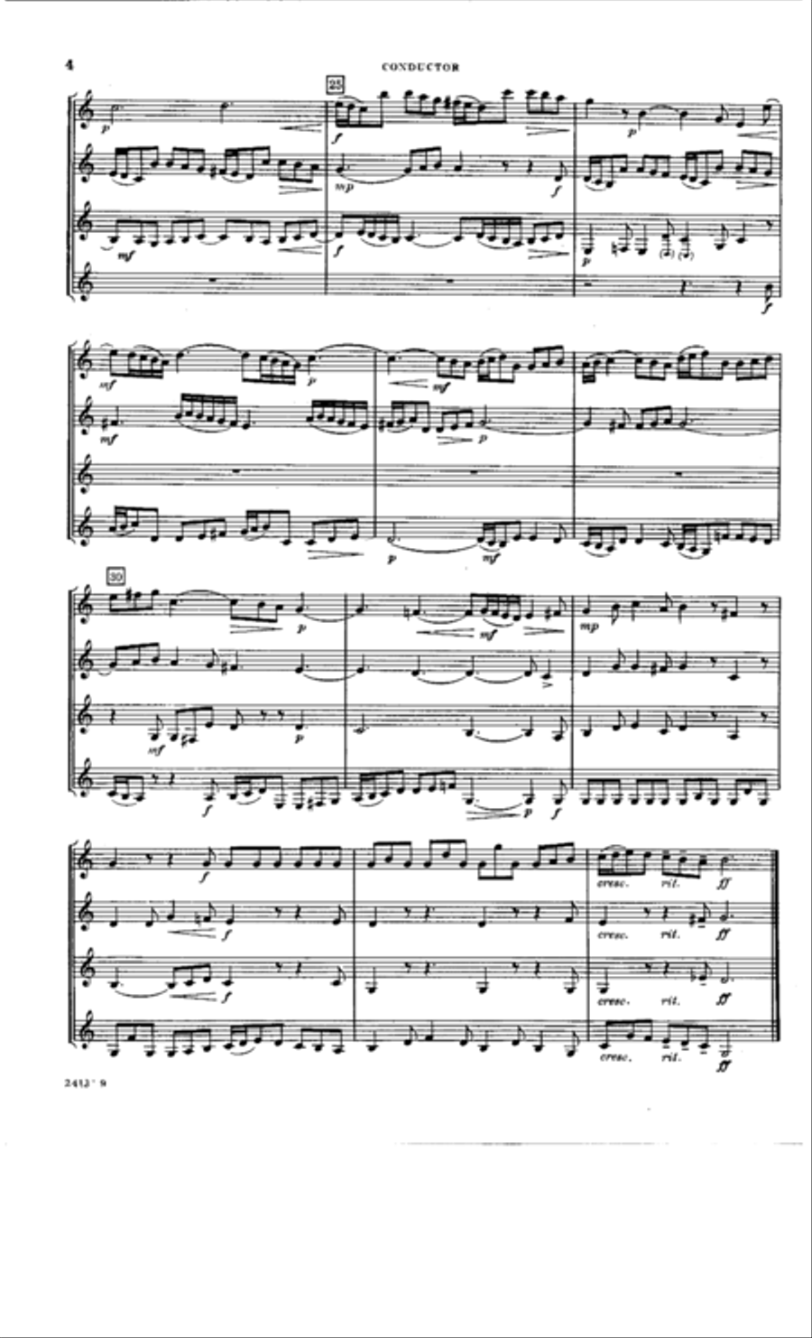 Andante and Fughetta Clarinet Quartet scores gallery preview page 5