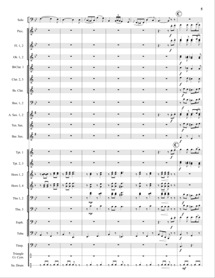 Carnival of Venice Concert Band scores gallery preview page 5