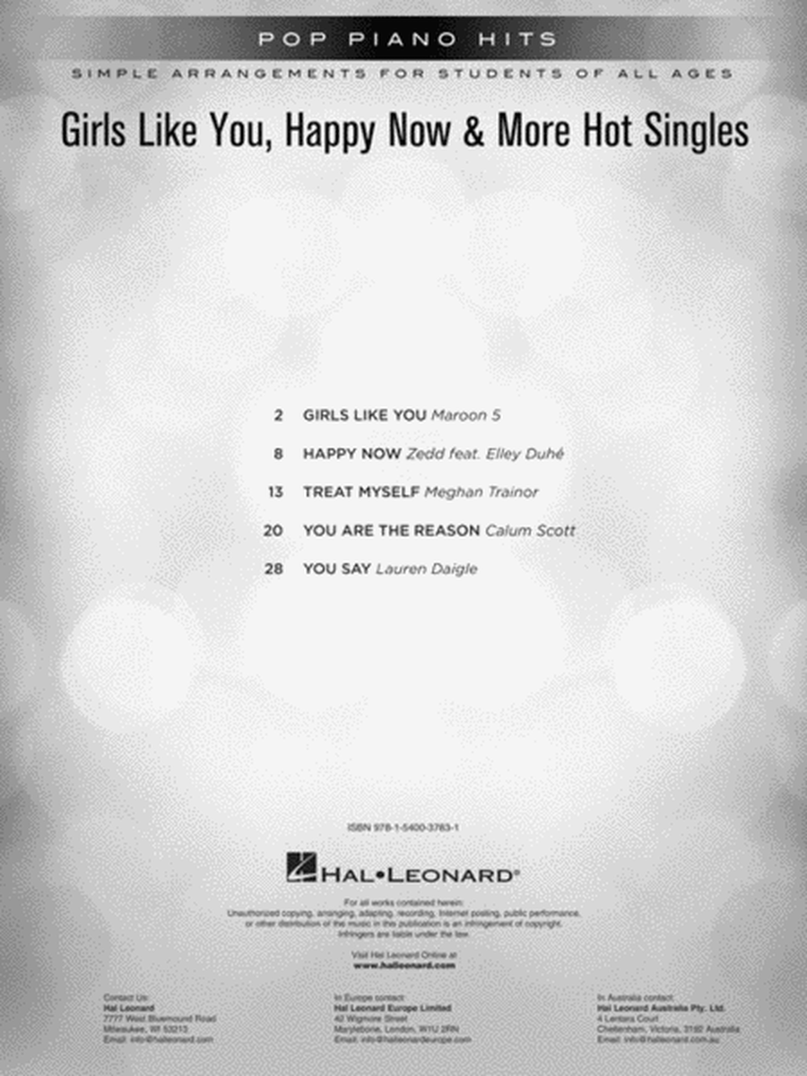 Girls Like You, Happy Now & More Hot Singles