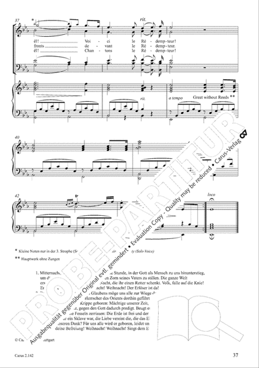 Christmas Carols of the World. Choral collection 4-Part scores gallery preview page 36