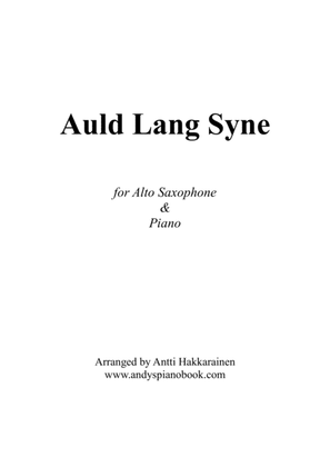 Book cover for Auld Lang Syne - Saxophone & Piano