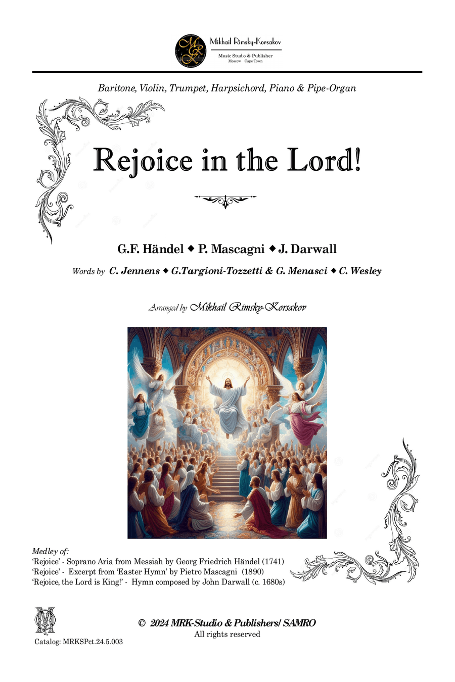 Rejoice in the Lord! Piano, Vocal scores gallery preview page 1