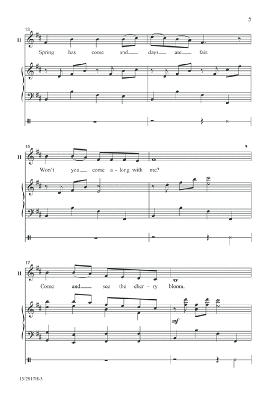 Cherry Blossoms 2-Part scores gallery preview page 5