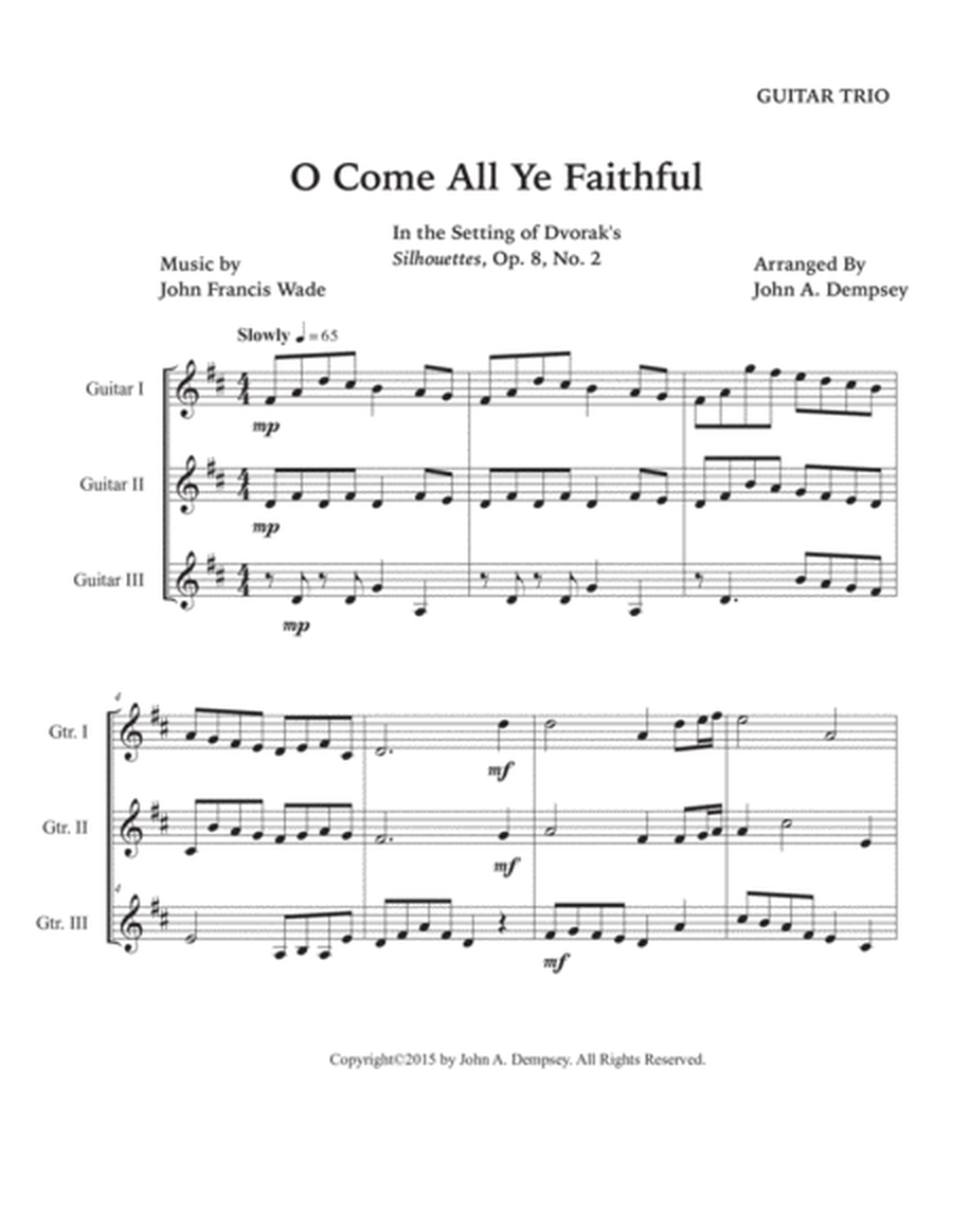 O Come All Ye Faithful (Guitar Trio) image number null