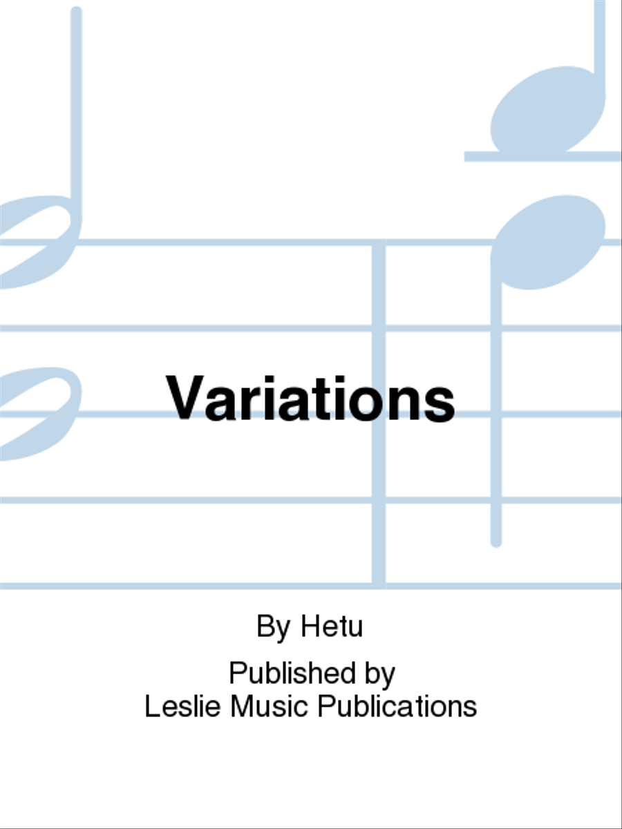 Variations for Piano Variations for Piano Piano Solo scores gallery preview page 1