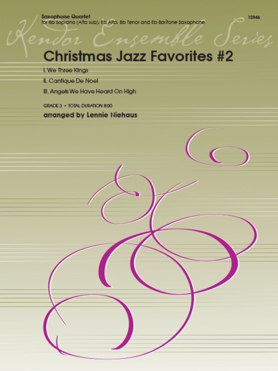 Christmas Jazz Favorites #2 Saxophone Quartet scores gallery preview page 1