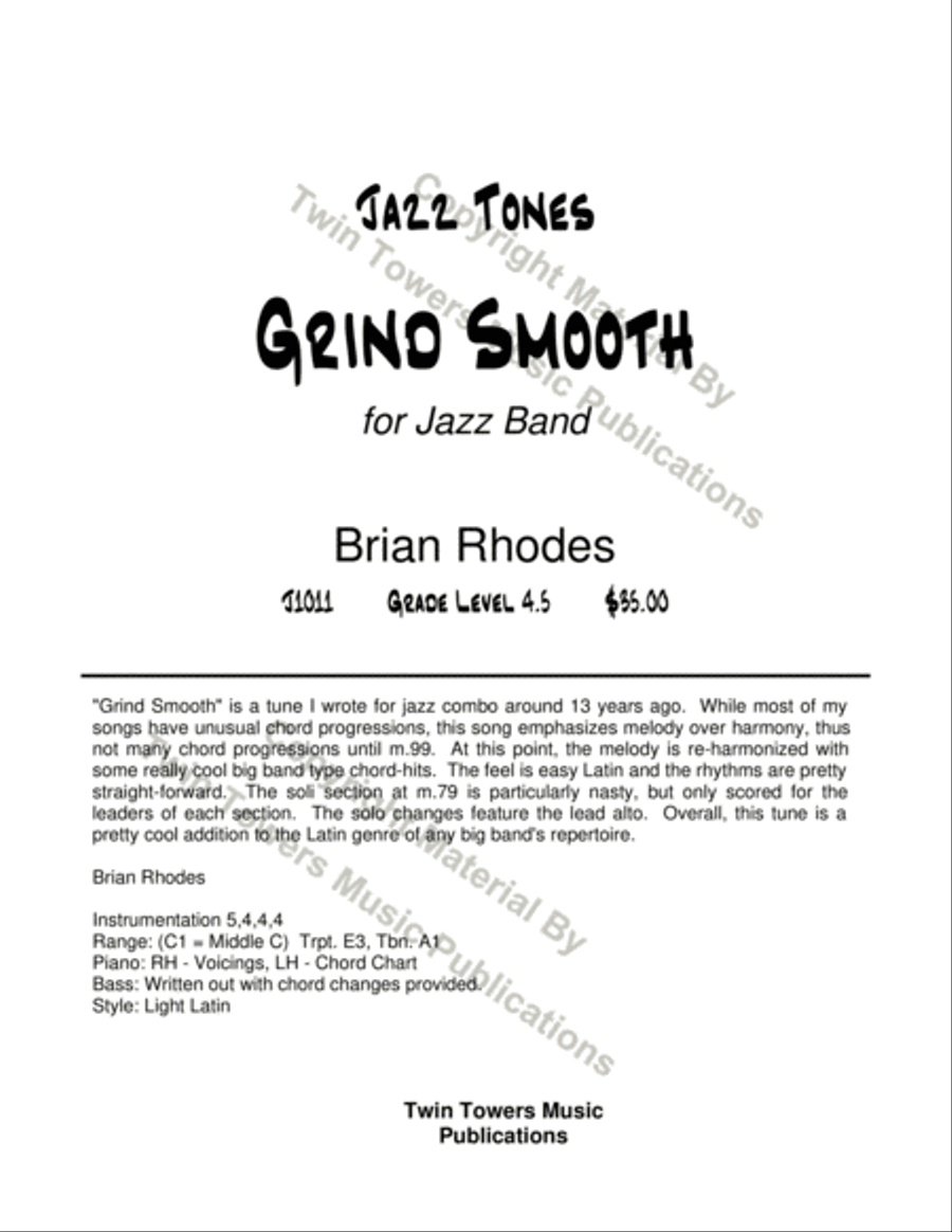 Grind Smooth Jazz Ensemble scores gallery preview page 2