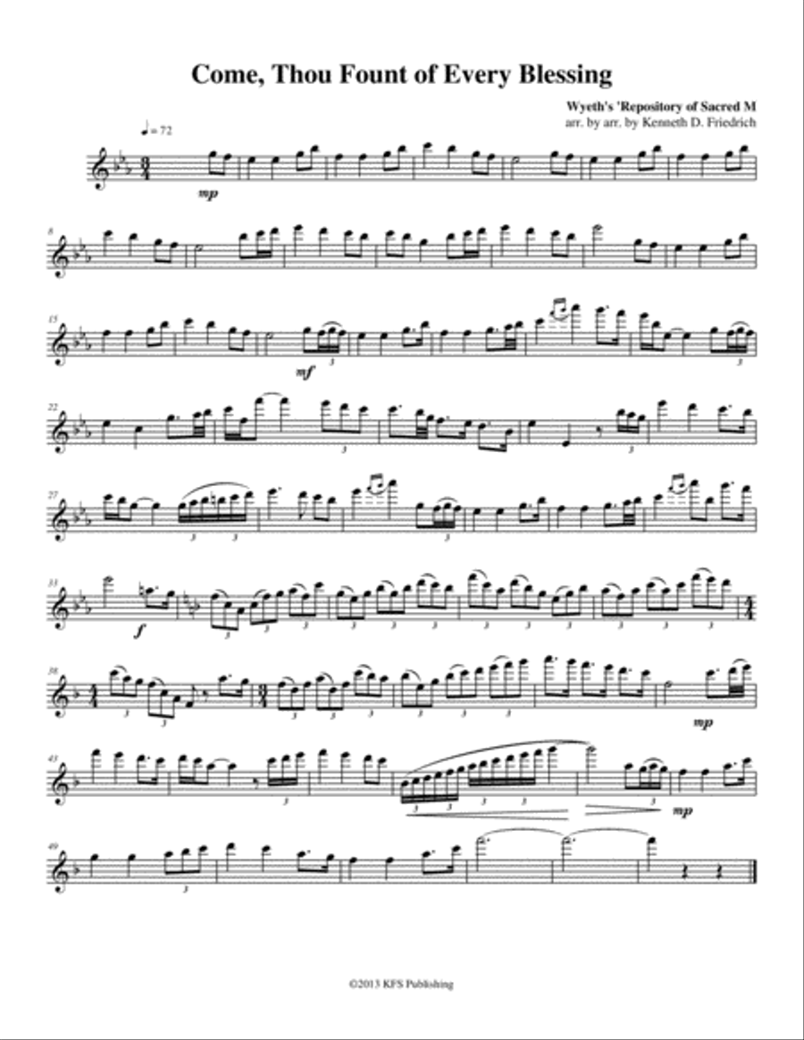 52 Selected Hymns for the Solo Performer - violin Violin Solo scores gallery preview page 5