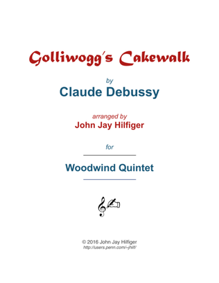 Golliwogg's Cakewalk for Woodwind Quintet