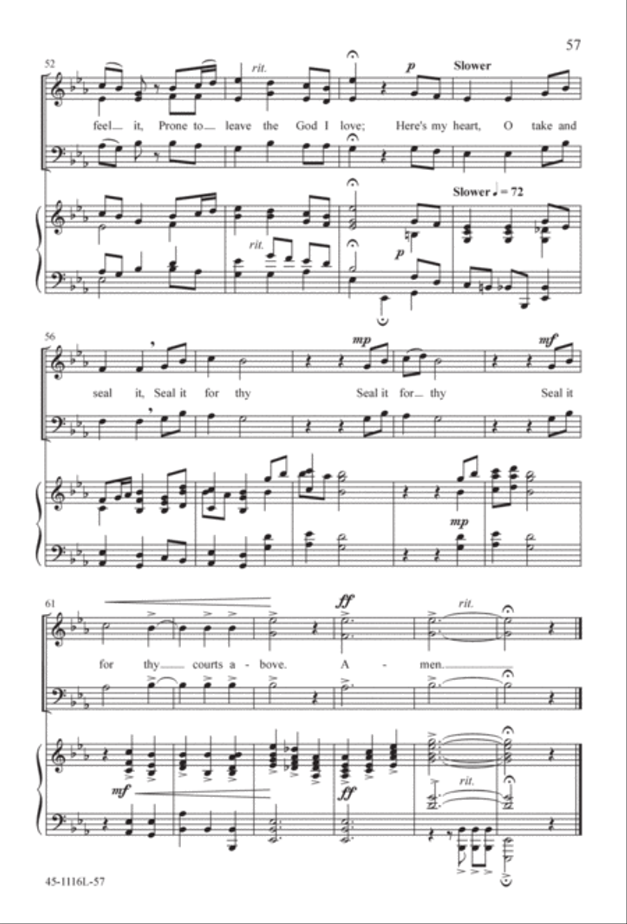 12 Anthems for about 12 Singers 3-Part scores gallery preview page 57