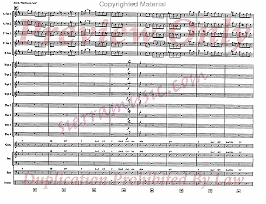 Big Swing Face Jazz Ensemble scores gallery preview page 11