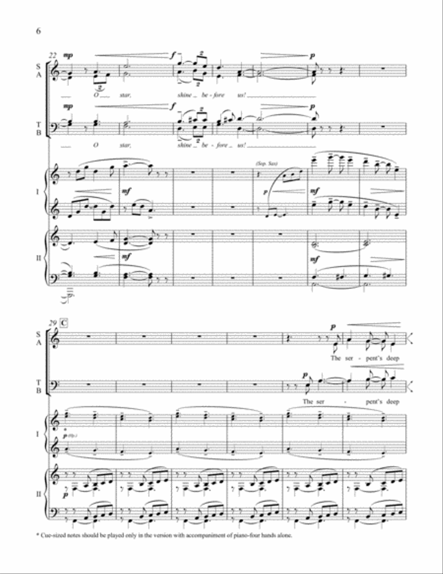 American Triptych: III. Mariner's Carol (Downloadable Piano/Choral Score)