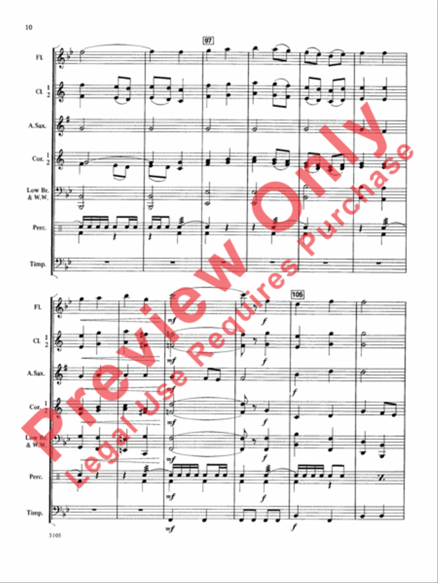 Wildwind Overture Concert Band scores gallery preview page 11
